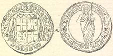 Monnaie frappe aux armes de Pierre d'Aubusson